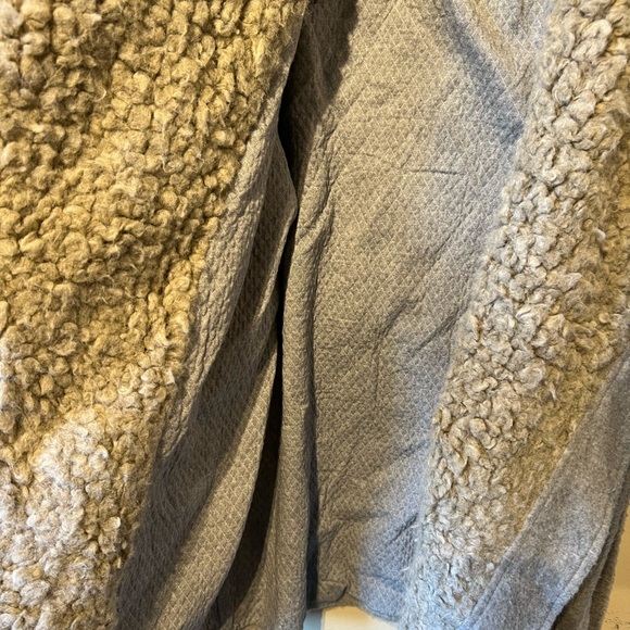 Free people chunky Sherpa lined / cotton gray coat… - Picture 9 of 11